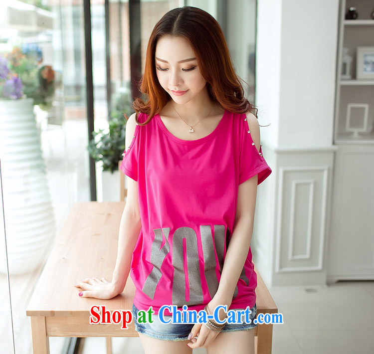 Dream, 2015 Korean version of the new, relaxed the code thick MM summer terrace shoulder short sleeves shirt T women 8128 red XL pictures, price, brand platters! Elections are good character, the national distribution, so why buy now enjoy more preferential! Health