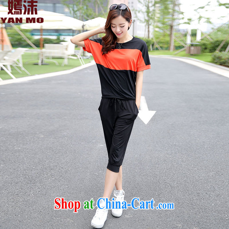 Spray mentioned 2015 summer new loose video thin large, short-sleeve kit female Y 5201 black XL recommendations 120 - 140 jack, he droplets (yanmo), online shopping