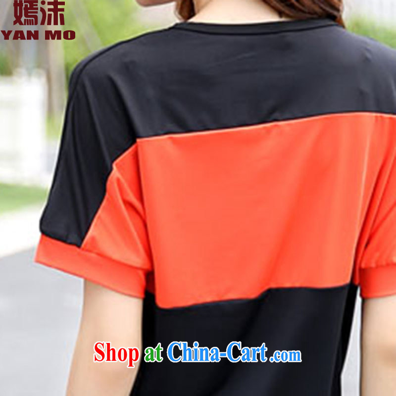 Spray mentioned 2015 summer new loose video thin large, short-sleeve kit female Y 5201 black XL recommendations 120 - 140 jack, he droplets (yanmo), online shopping