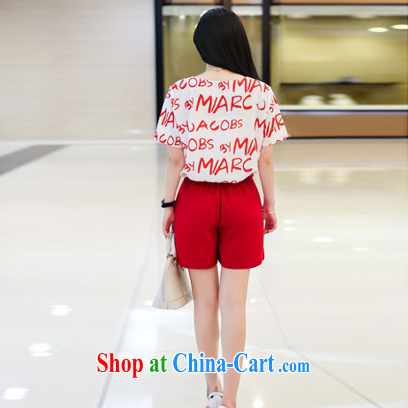 MR HENRY TANG year summer new, short-sleeved shirt T Europe larger female liberal package + shorts skirt the color 7164 XL 3 150 - 160 jack, Tang, and shopping on the Internet