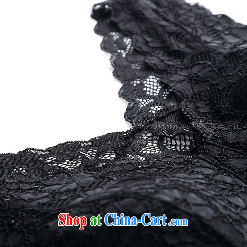 MSSHE XL girls 2015 new summer Deep V collar chest pad bra lace vest 2712 m White 5XL, Msshe, shopping on the Internet
