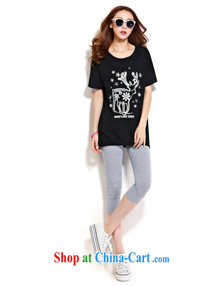 o Ya-ting 2015 summer New, and indeed increase, female fat mm video thin Korean stamp the short-sleeved shirt T female black XL recommends that you 160 - 200 Jack pictures, price, brand platters! Elections are good character, the national distribution, so why buy now enjoy more preferential! Health