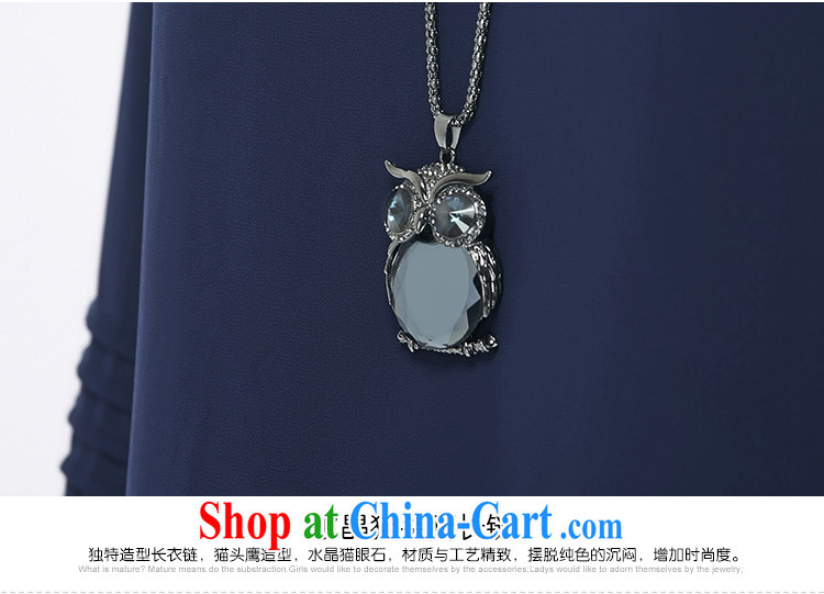 MSSHE XL female snow woven shirts 2015 new summer owl long necklace 7 sleeveless snow woven shirts 4631 blue 5 XL pictures, price, brand platters! Elections are good character, the national distribution, so why buy now enjoy more preferential! Health