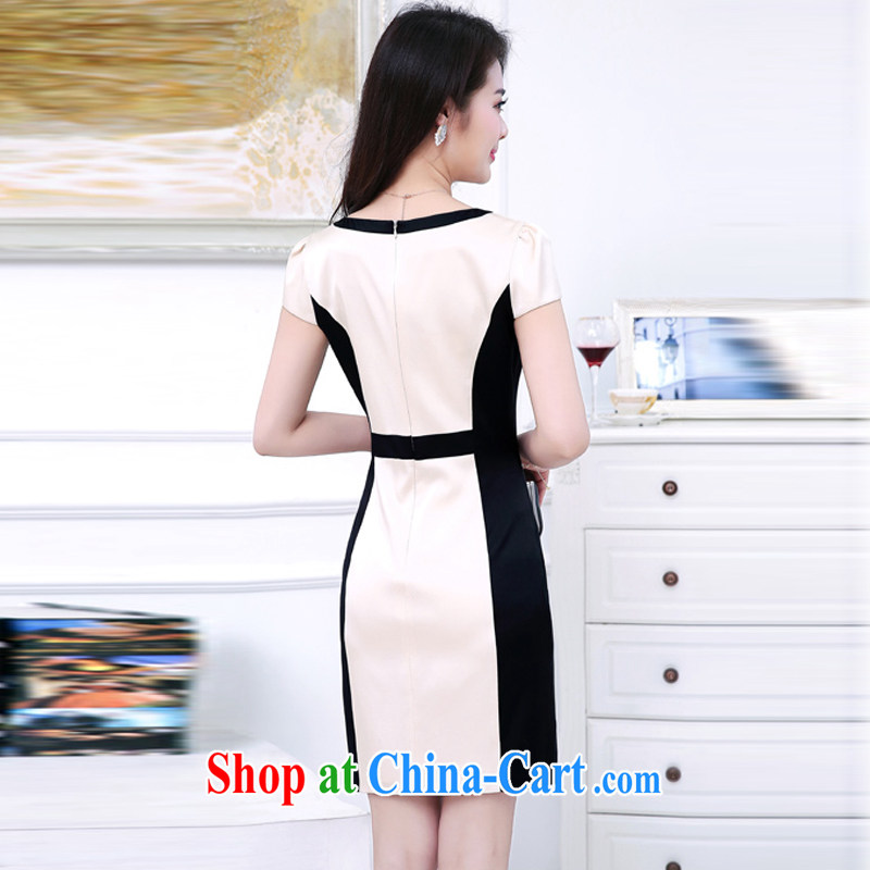 The recall-hee 2015 summer new, larger female decoration, graphics thin silk dresses 0047 white XXXL, recalling that Hee, shopping on the Internet