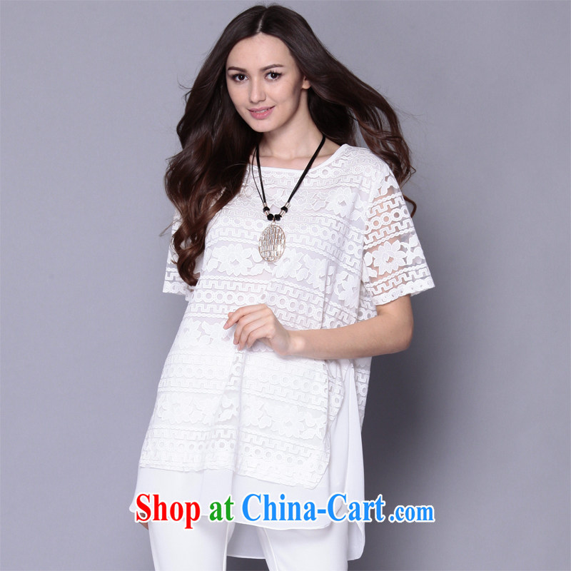 Discipline and Mona Lisa 2015 summer cool and relaxing New, and indeed the greatly, female short-sleeved snow woven shirts 1033 - White 2XL, discipline and Mona Lisa, shopping on the Internet