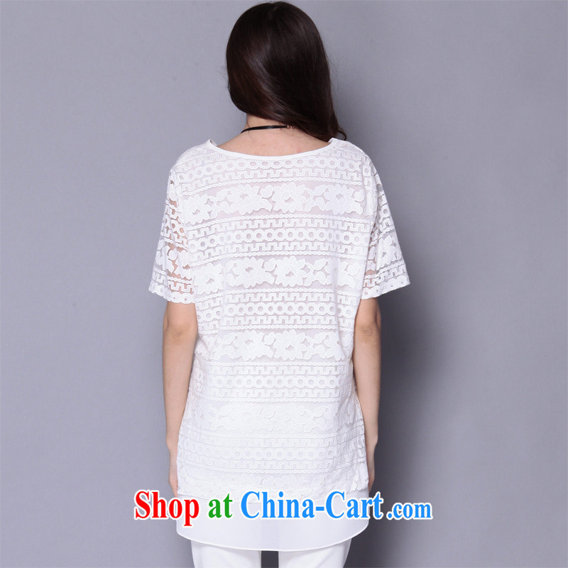 Discipline and Mona Lisa 2015 summer cool and relaxing New, and indeed the greatly, female short-sleeved snow woven shirts 1033 - White 2XL, discipline and Mona Lisa, shopping on the Internet