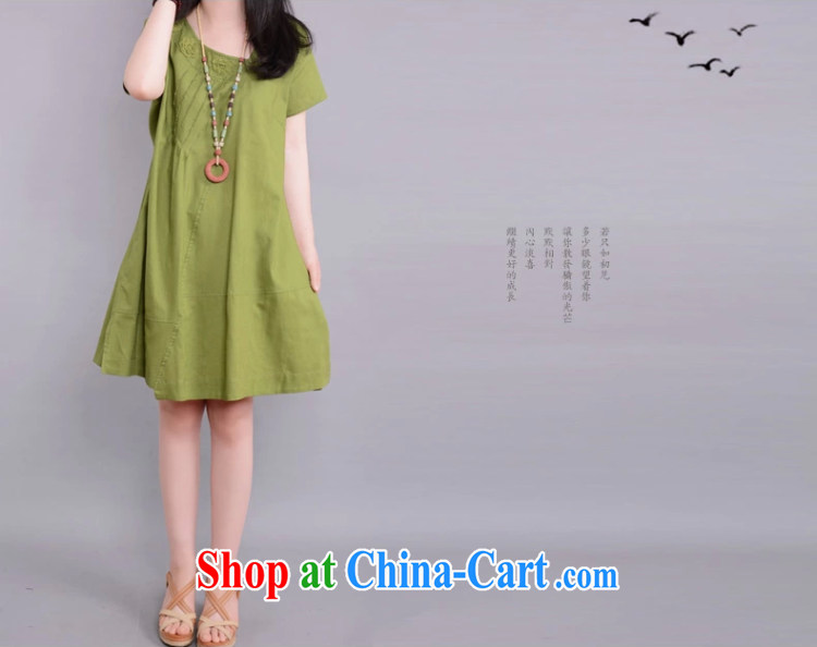 The base Van Gogh, the Code women summer 2015 larger female thick MM short-sleeved leisure solid-colored loose dress blue lake L pictures, price, brand platters! Elections are good character, the national distribution, so why buy now enjoy more preferential! Health
