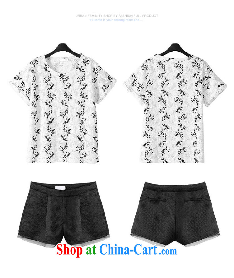 Shih, 2015, Europe and America, the ladies Lace Embroidery T shirt + 100 ground Elastic waist shorts Leisure package 200 jack can be seen wearing black 3753 XXXXL pictures, price, brand platters! Elections are good character, the national distribution, so why buy now enjoy more preferential! Health