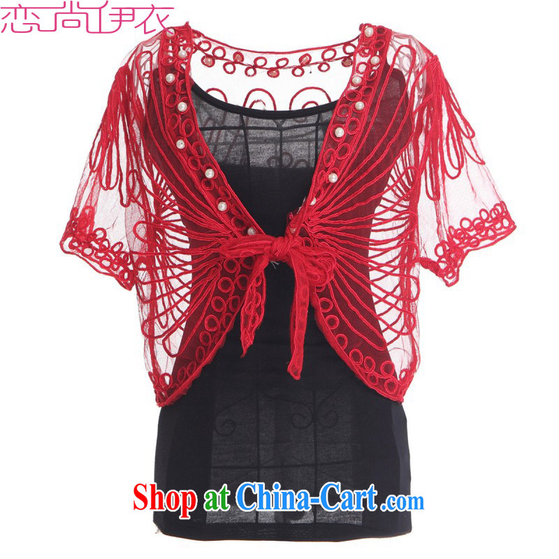 The payment is the XL summer butterfly T-shirt shawl, with the T-shirt transparent Web yarn lace thin coat dress shawl straps T-shirt T shirt vest T-shirt black shawl 4 XL approximately 165 - 190 jack, land is still the garment, and shopping on the Internet