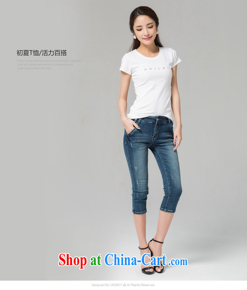 Blue Water larger female short-sleeved T-shirt summer new Korean Beauty graphics thin round-collar T-shirt thick mm solid T-shirt large white code XL pictures, price, brand platters! Elections are good character, the national distribution, so why buy now enjoy more preferential! Health