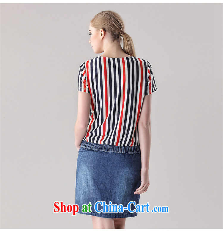 The Constitution is the female 2015 summer new thick mm beauty graphics thin stripes spell cowboy dress 2711 BMW blue stripes 128/5 XL pictures, price, brand platters! Elections are good character, the national distribution, so why buy now enjoy more preferential! Health