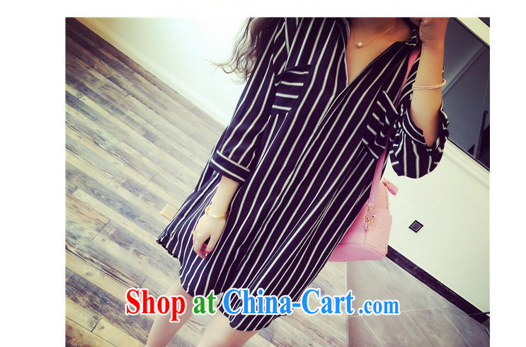The sea 2015 summer new large, female, long shirt, loose 7 cuffs and the fat shirt dresses women 2672 white XXXL/170 - 200 Jack pictures, price, brand platters! Elections are good character, the national distribution, so why buy now enjoy more preferential! Health