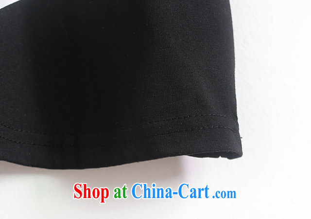 The sea 2015 summer new, long, thick MM cotton short-sleeved shirt T the fertilizer significantly, women's clothing dresses women 2671 black large numbers are code pictures, price, brand platters! Elections are good character, the national distribution, so why buy now enjoy more preferential! Health