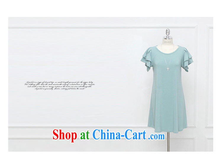 The sea 2015 summer new 200 Jack thick MM flouncing short-sleeved shirt T larger female casual dress women 2641 green XXXXXL pictures, price, brand platters! Elections are good character, the national distribution, so why buy now enjoy more preferential! Health