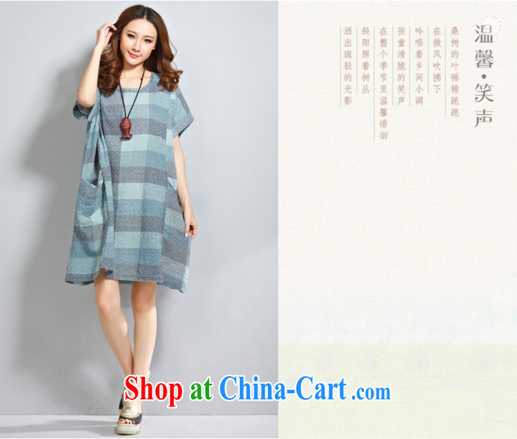 She concluded her card the code female summer and indeed increase the cotton dress 2015 new mask stomach Korean lax round-collar tartan even blue skirt are code pictures, price, brand platters! Elections are good character, the national distribution, so why buy now enjoy more preferential! Health