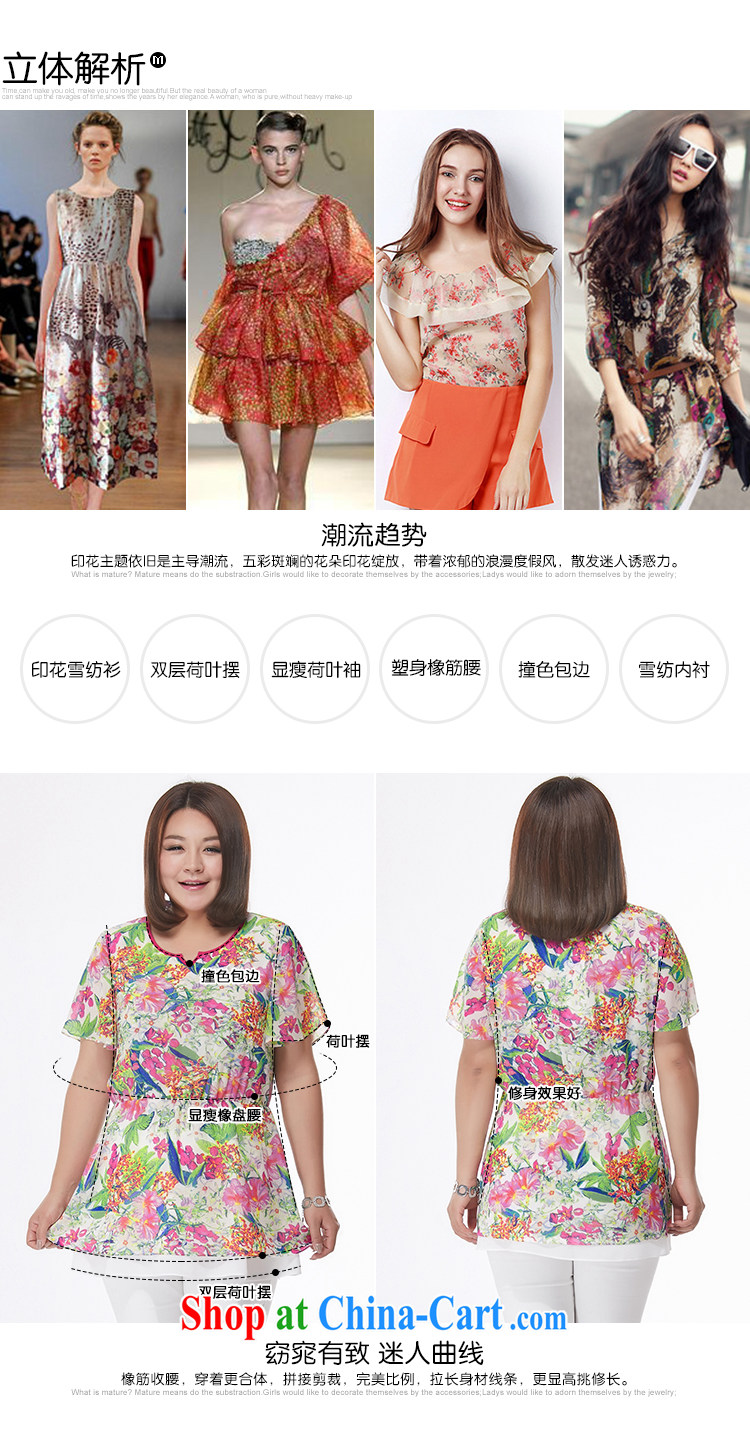 MSSHE XL girls 2015 new summer stamp flouncing with round neck snow woven shirts V collar 4486 suit 4 XL pictures, price, brand platters! Elections are good character, the national distribution, so why buy now enjoy more preferential! Health