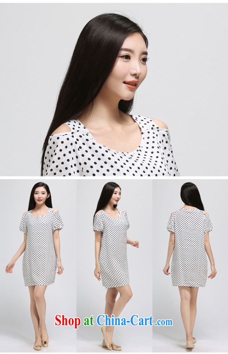 Water by 2015 summer new, larger women mm thick cotton the bare shoulders short-sleeve dress girls S XY 15 4920 blue white XXL pictures, price, brand platters! Elections are good character, the national distribution, so why buy now enjoy more preferential! Health