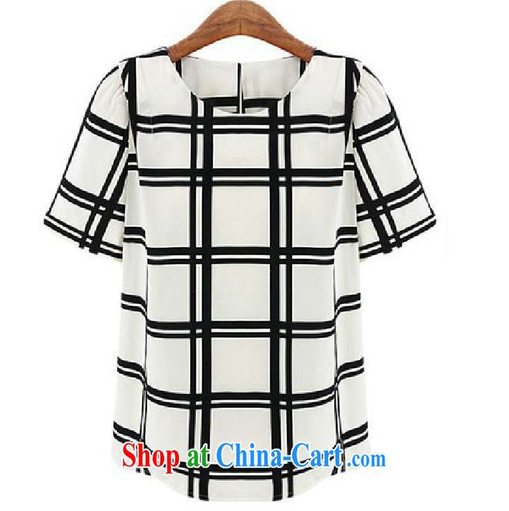 Micro-blue Curtis 2015 summer new short-sleeved snow woven shirts thick MM black-and-white checkered loose video thin shirt, black-and-white checkered 5 L pictures, price, brand platters! Elections are good character, the national distribution, so why buy now enjoy more preferential! Health