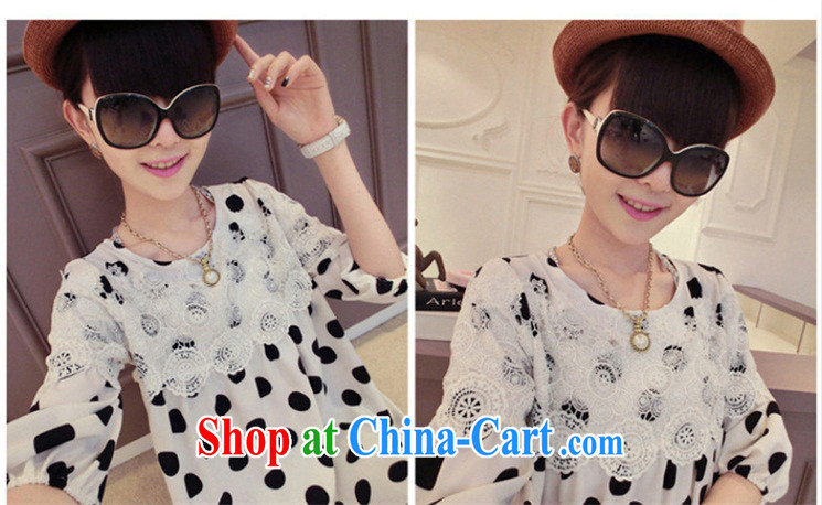 The Charlene 2015 summer new women with larger female thick sister summer graphics thin lace stitching wave in snow cuff woven shirts girls summer white XXXL pictures, price, brand platters! Elections are good character, the national distribution, so why buy now enjoy more preferential! Health