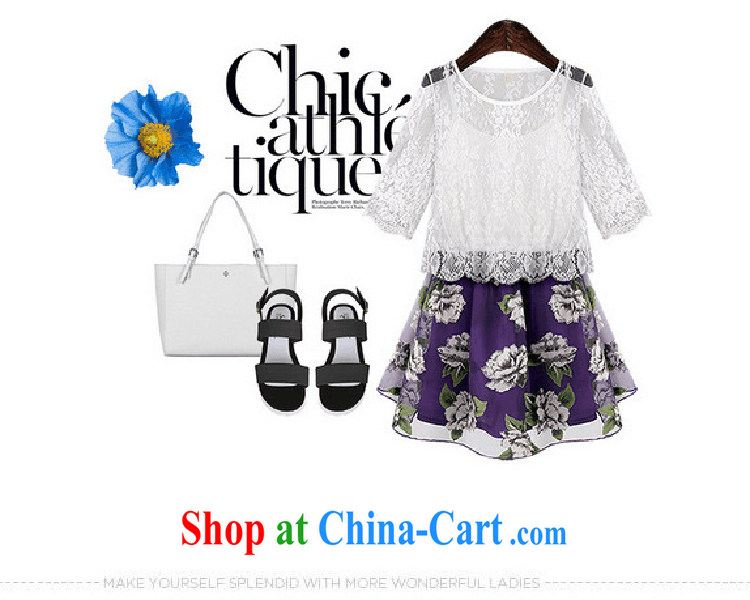 Mr MAK, Exchange 2015 thick sister summer wear large, female graphics thin, dresses Korean Beauty lace small shirts stamp skirt two piece set with 98,371 pictures color 3XL pictures, price, brand platters! Elections are good character, the national distribution, so why buy now enjoy more preferential! Health