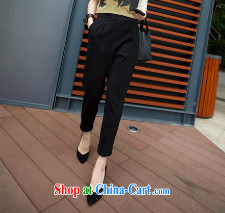 ZZ &FF summer 2015 new, larger female thin thick MM XL video thin 9 leisure suits, trousers girls loose castor black 6 XL pictures, price, brand platters! Elections are good character, the national distribution, so why buy now enjoy more preferential! Health