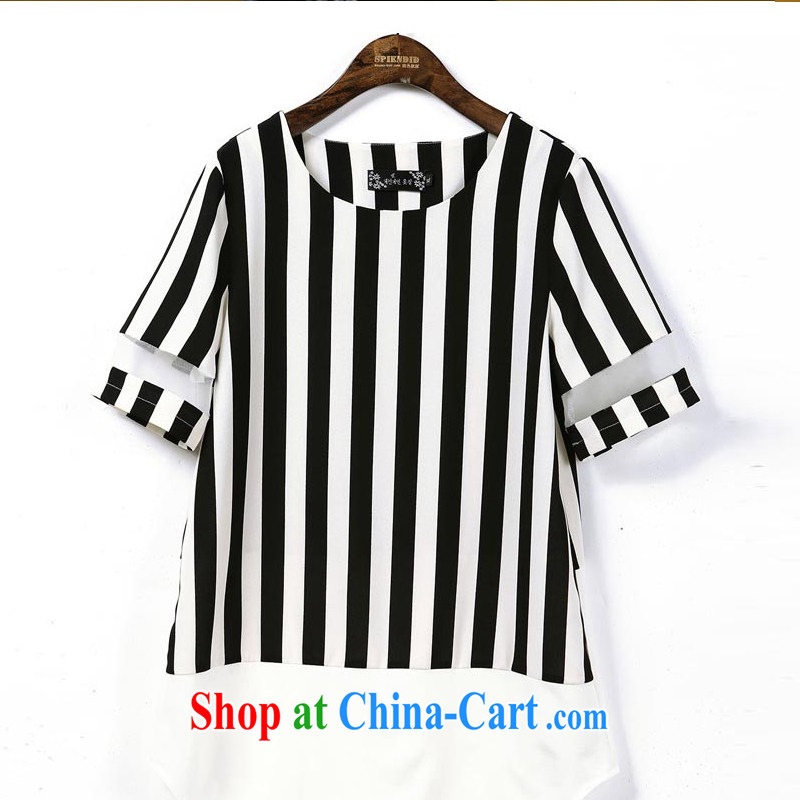 ZZ &FF 2015 Summer in Europe and the new emphasis on the MM is indeed increasing, female T shirts loose T-shirt short-sleeved snow woven shirts picture color XXXXXL, ZZ &FF, shopping on the Internet