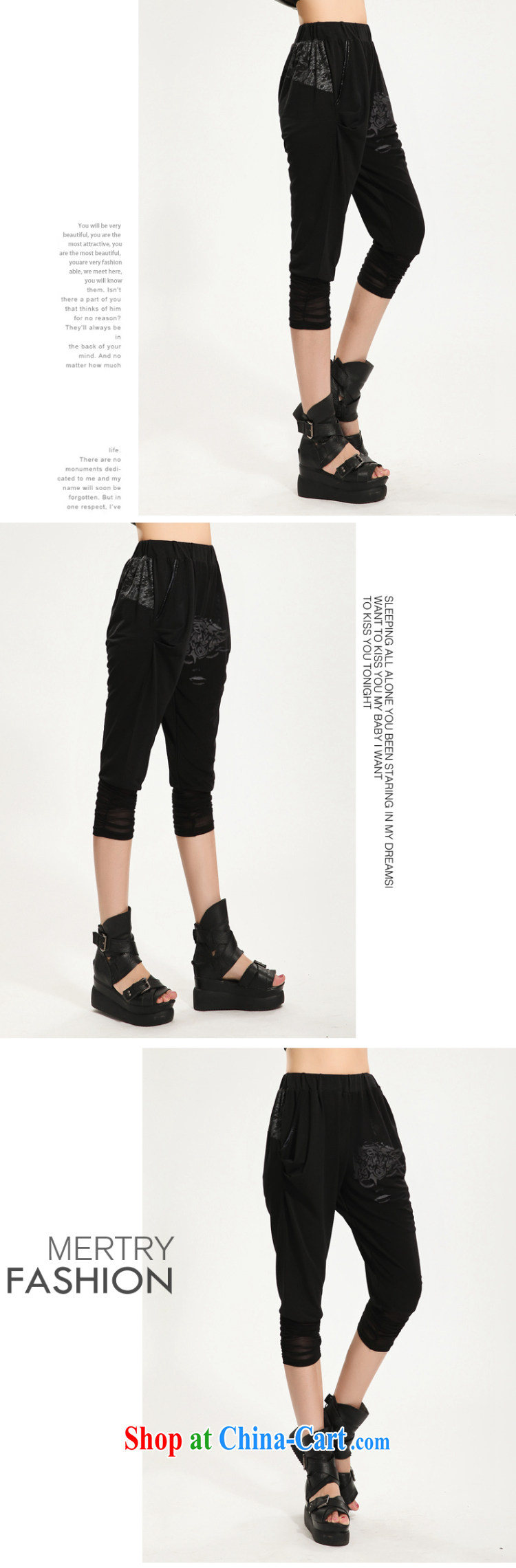 Eternal show the code female 7 pants thick sister 2015 summer new thick mm thick, graphics thin Korean stylish black waist graphics thin, trousers, trouser press black 3 XL pictures, price, brand platters! Elections are good character, the national distribution, so why buy now enjoy more preferential! Health