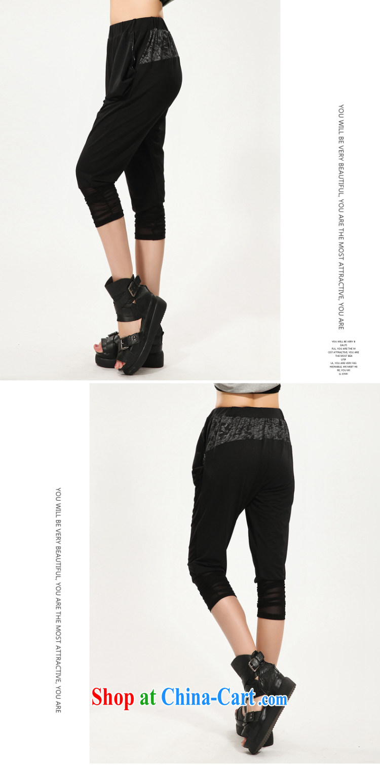 Eternal show the code female 7 pants thick sister 2015 summer new thick mm thick, graphics thin Korean stylish black waist graphics thin, trousers, trouser press black 3 XL pictures, price, brand platters! Elections are good character, the national distribution, so why buy now enjoy more preferential! Health