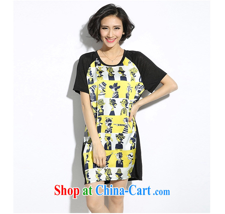 Classes, Evelyn, summer 2015 mm thick new Europe the Code women flash the howling ghost stitching Satin embossed graphics thin dresses B 2238 yellow 4 XL pictures, price, brand platters! Elections are good character, the national distribution, so why buy now enjoy more preferential! Health