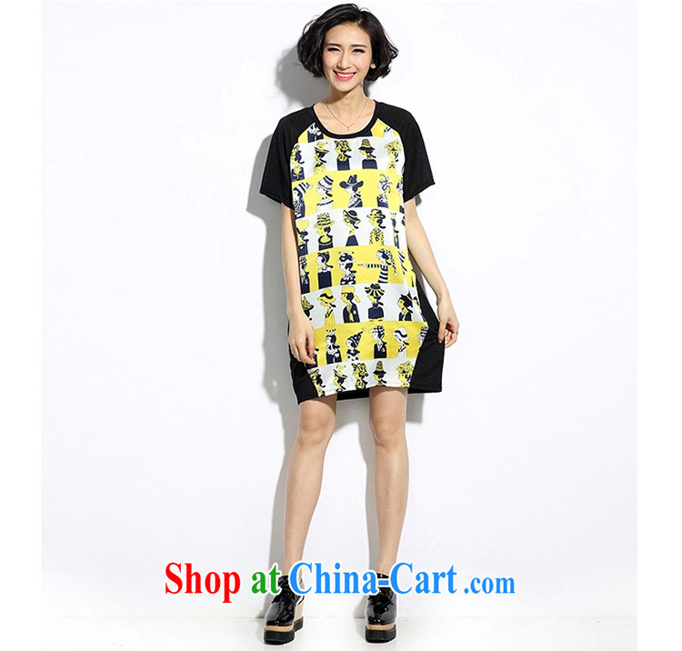 Classes, Evelyn, summer 2015 mm thick new Europe the Code women flash the howling ghost stitching Satin embossed graphics thin dresses B 2238 yellow 4 XL pictures, price, brand platters! Elections are good character, the national distribution, so why buy now enjoy more preferential! Health