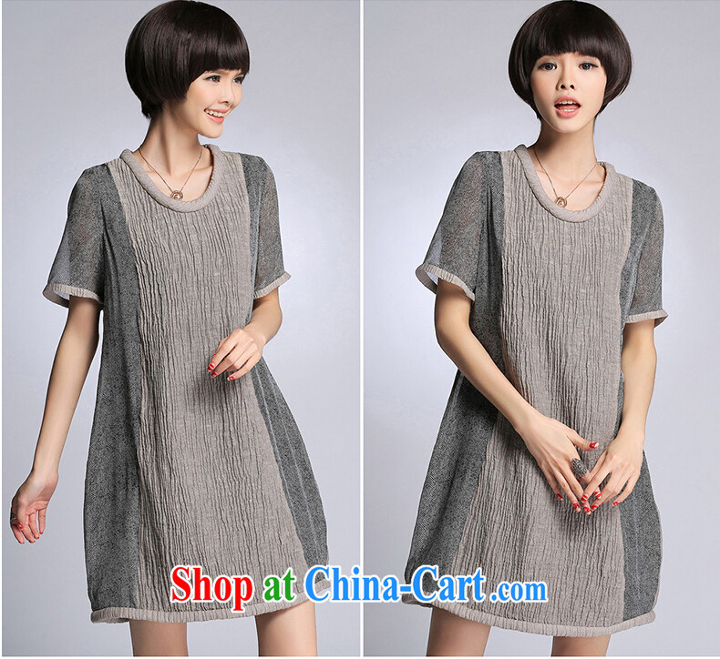Mini-city summer 2015 new Korean relaxed, long, large, female snow woven shirts female DM 1870 blue 3XL pictures, price, brand platters! Elections are good character, the national distribution, so why buy now enjoy more preferential! Health