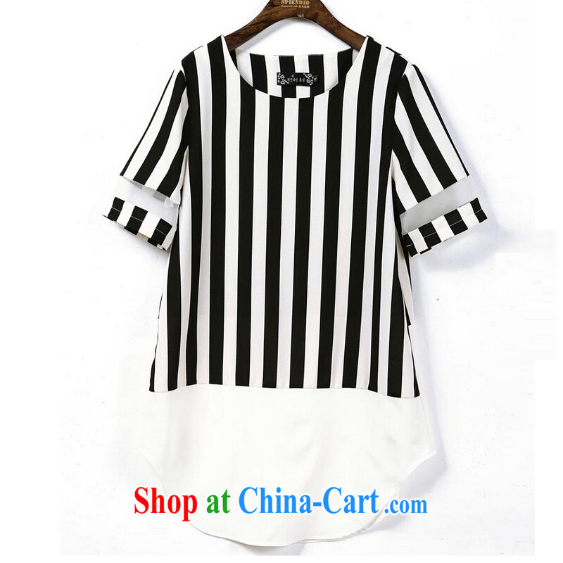 The honey , 2015 Summer in Europe and the new emphasis on the MM is indeed increasing, female T shirts loose T-shirt short-sleeved snow woven shirts picture color the code XXXXL, the honey (WEIMIFEI), online shopping