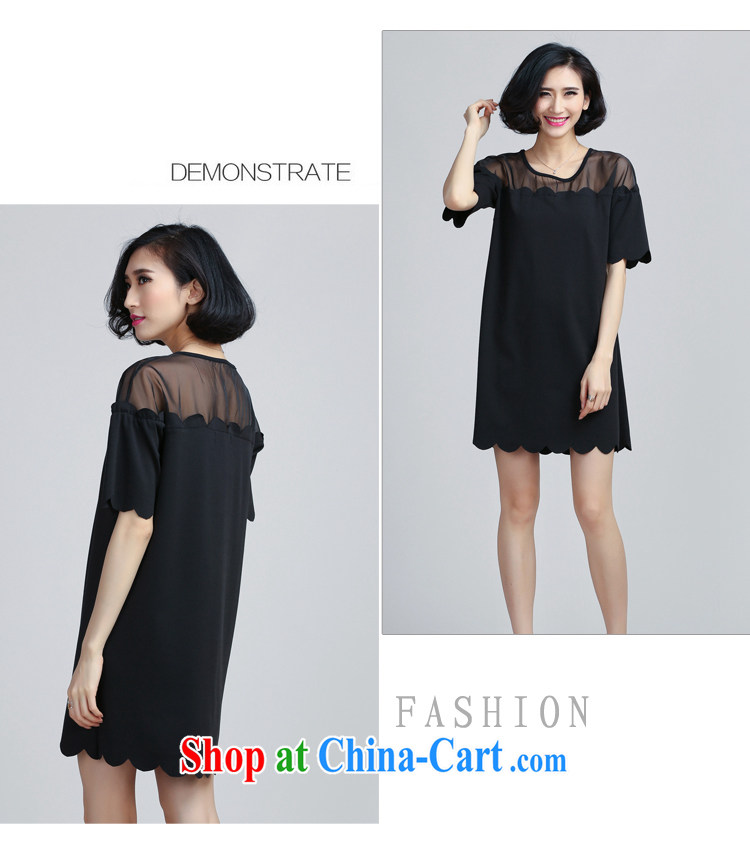 Fragrant Honey Love 2015 summer new Korean loose the root by flouncing dresses female black XXXXL pictures, price, brand platters! Elections are good character, the national distribution, so why buy now enjoy more preferential! Health