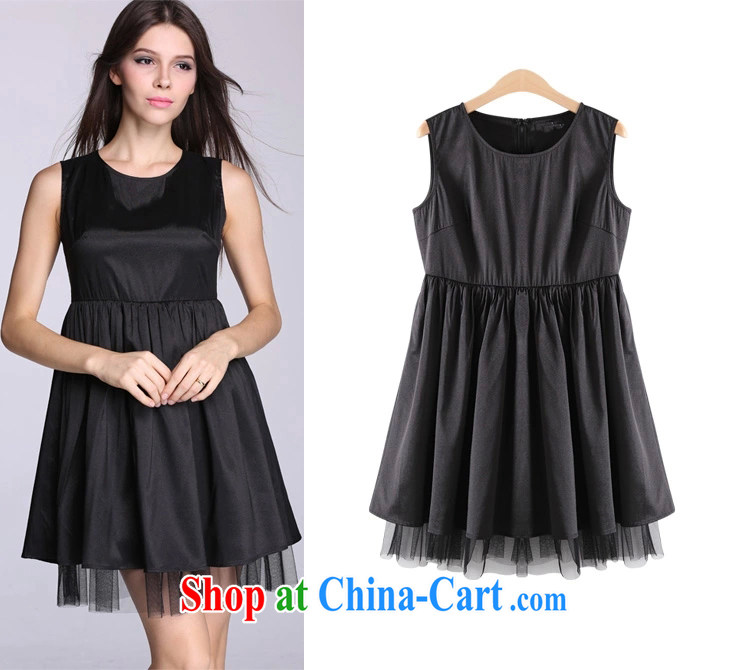 My dyeing clothing summer 2015 new, the United States and Europe, female thick mm zip 100 hem flouncing dress black 5 XL (170 - 185 ) jack pictures, price, brand platters! Elections are good character, the national distribution, so why buy now enjoy more preferential! Health