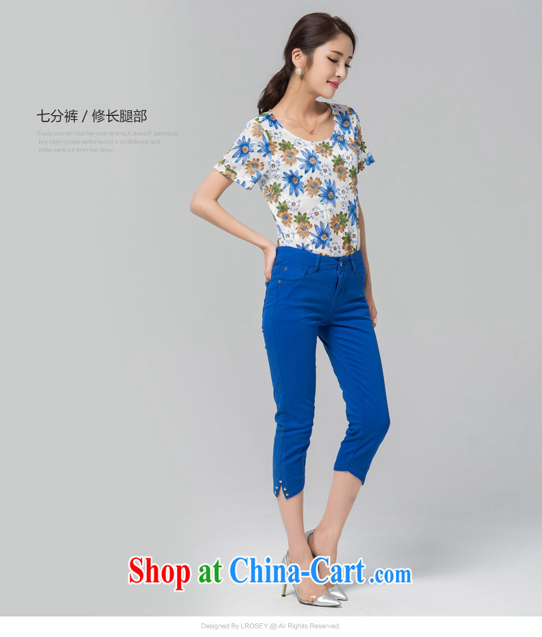Blue Water larger women 2015 new pants girls 7 pants summer rivets video skinny legs pants pencil pants black large code XXXXL pictures, price, brand platters! Elections are good character, the national distribution, so why buy now enjoy more preferential! Health