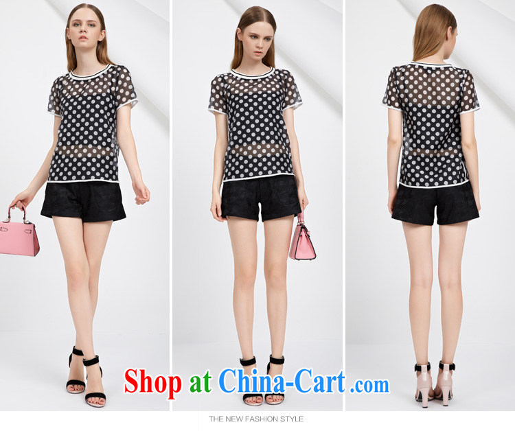 cheer for 2015 XL girls thick MM summer new Korean Wave point video thin black-out poverty short-sleeved Web yarn T pension 2790 black 3 XL pictures, price, brand platters! Elections are good character, the national distribution, so why buy now enjoy more preferential! Health