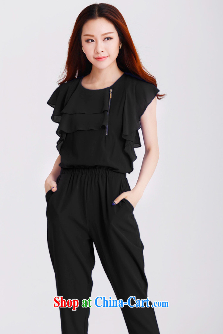 The Taliban, the Code women summer 2015 new Korean-yi and indeed the snow flouncing woven cuff edge zipper decor relaxed with elastic band pants and even pants black XXL pictures, price, brand platters! Elections are good character, the national distribution, so why buy now enjoy more preferential! Health