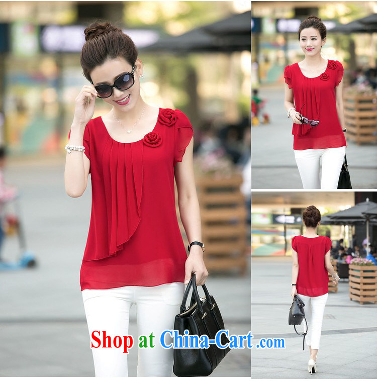 The Ju-Yee Nga middle-aged mother with summer wear thick sister manual order flowers T shirt short-sleeved large, female snow woven shirts shirt RY 6063 green XXXL pictures, price, brand platters! Elections are good character, the national distribution, so why buy now enjoy more preferential! Health
