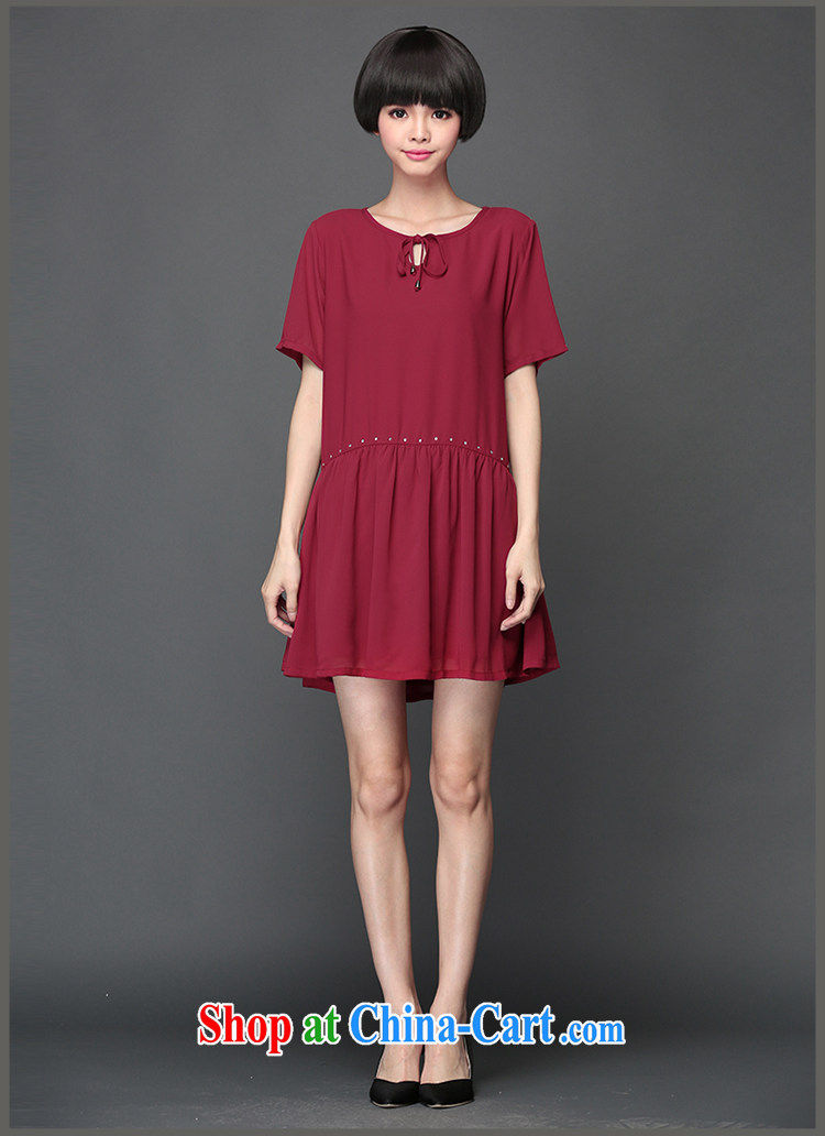 Director of 2015 summer new 200 jack and ventricular hypertrophy, women mm thick Korean short-sleeved loose snow-woven dresses 2801 wine red code 5 XL 200 Jack left and right pictures, price, brand platters! Elections are good character, the national distribution, so why buy now enjoy more preferential! Health
