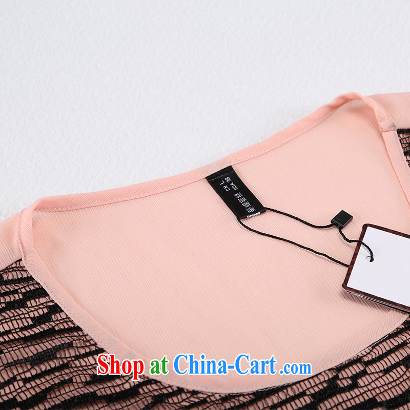 Director of summer 2015 with new, and indeed increase, female fat MM lace stitching T shirts snow woven shirts 1011 Orange The Code 5 XL 200 Jack left and right, and Director (Smeilovly), shopping on the Internet