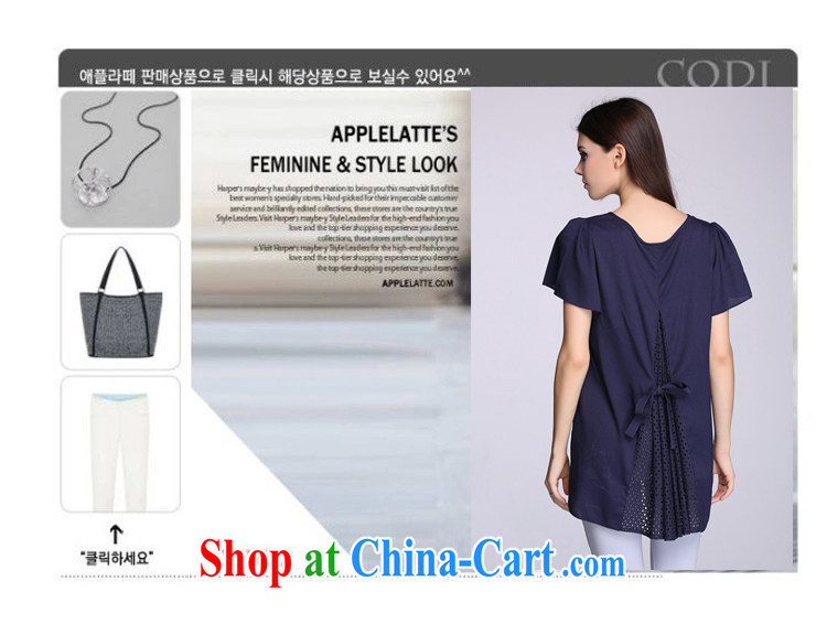 2015 summer new, the United States and Europe, women mm thick loose biological aerial length cuff, snow-woven shirts women T-shirt dark blue 6 XL (185 - 200 ) jack pictures, price, brand platters! Elections are good character, the national distribution, so why buy now enjoy more preferential! Health