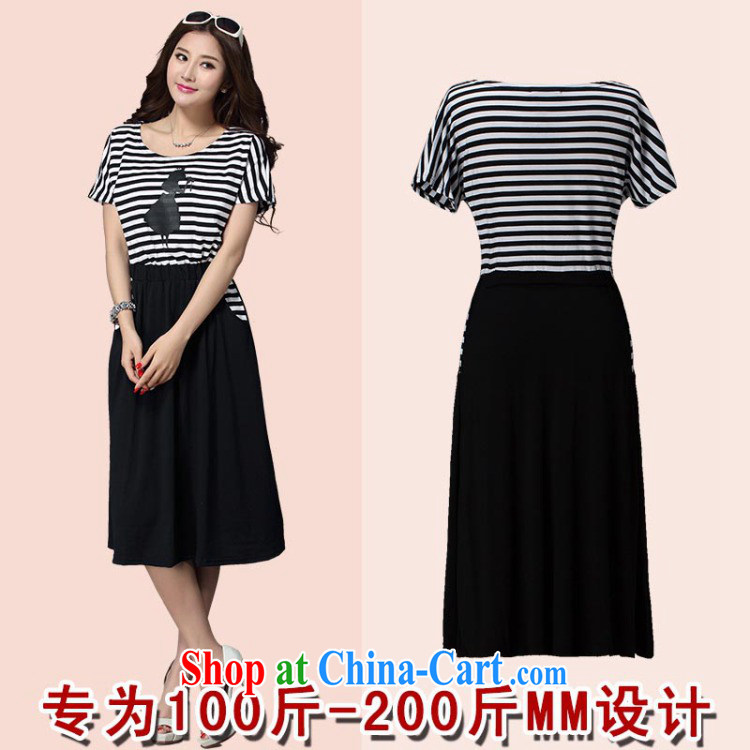 The tower, summer 2015 new, larger female and FAT and FAT people dress graphics thin, thick MM short-sleeved striped long dress 869 color streaks 5 XL pictures, price, brand platters! Elections are good character, the national distribution, so why buy now enjoy more preferential! Health