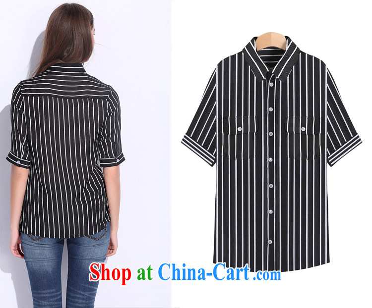 My dyeing clothing summer 2015 new, the United States and Europe, female black-and-white striped shirt thick mm cultivating short-sleeved T-shirt black-and-white striped color 7 XL (200 - 220 ) jack pictures, price, brand platters! Elections are good character, the national distribution, so why buy now enjoy more preferential! Health