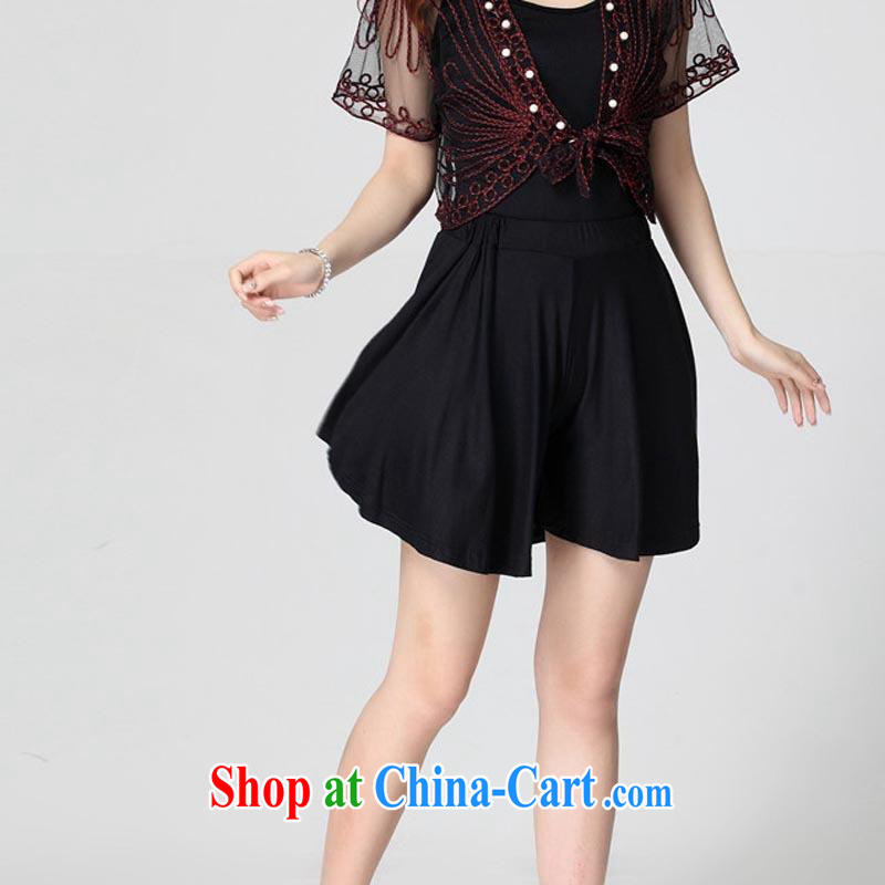 618 the urges the Taliban, summer 2015 new, larger female and FAT and FAT people wear loose video thin 100 hem shorts girl hot pants 5061 black XXXXL, the Lai, and shopping on the Internet