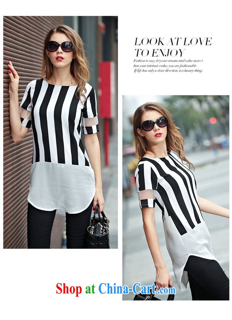 The EITAI Code women 2015 the FAT and FAT mm summer graphics thin stripes T shirt, long dresses picture color 4 XL 160 - 180 Jack pictures, price, brand platters! Elections are good character, the national distribution, so why buy now enjoy more preferential! Health
