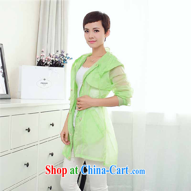 Toner mud snails 2015 anti-嗮 Yi, sunscreen and clothing sunscreen clothing female Korean long-sleeved, long, UV light and breathable waist purple XL, mud snails, shopping on the Internet