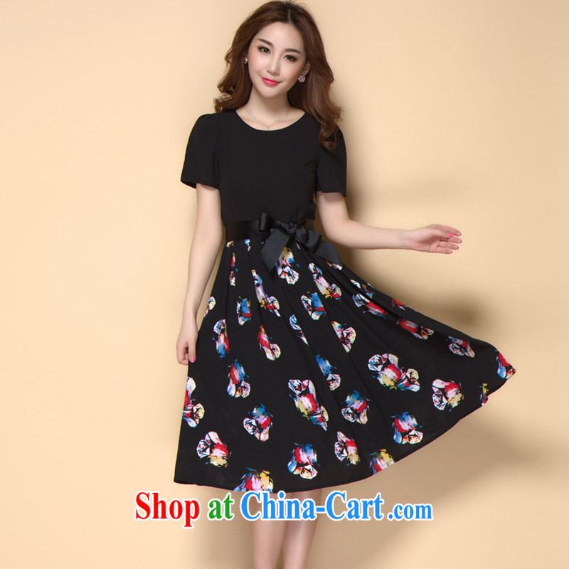 Jimmy Hill summer 2015 new the FAT and FAT mm larger graphics thin ice woven dresses A 928 photo color XXXL, Jimmy Hill (JIMIQIU), online shopping