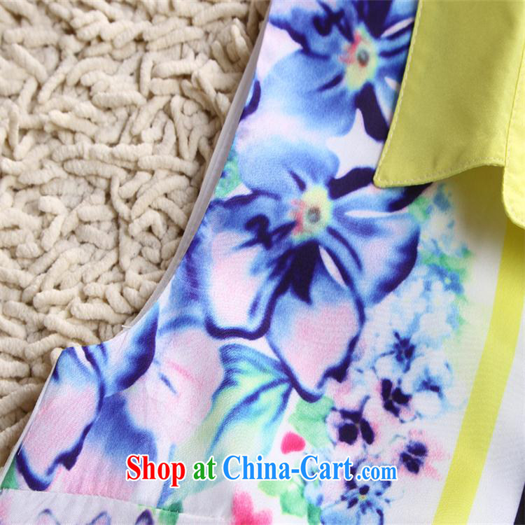 Blue colored Children's 2015 spring and summer new female small fragrant wind leisure stylish package female stamp snow woven shirts trouser press kit yellow XL pictures, price, brand platters! Elections are good character, the national distribution, so why buy now enjoy more preferential! Health