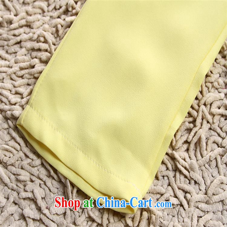 Blue colored Children's 2015 spring and summer new female small fragrant wind leisure stylish package female stamp snow woven shirts trouser press kit yellow XL pictures, price, brand platters! Elections are good character, the national distribution, so why buy now enjoy more preferential! Health