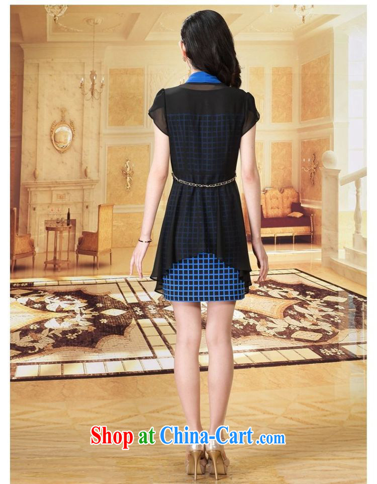 Xin De obligations summer 2015 new women's clothing half sleeve, waist graphics thin lattice woven snow larger female dresses 661 yellow M pictures, price, brand platters! Elections are good character, the national distribution, so why buy now enjoy more preferential! Health